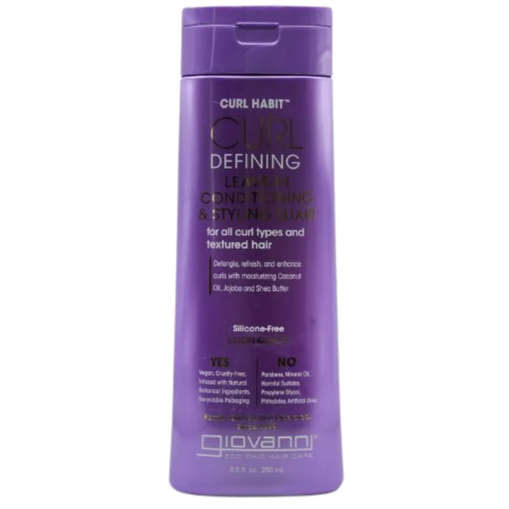 Giovanni Curl Habit Defining Leave-in Conditioning & Styling Elixir 250ml